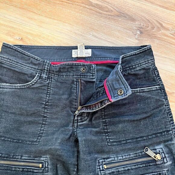 VINTAGE AMERICA EAGLE OUTFITTERS Black Utility Jeans Size 2 - Picture 4 of 9